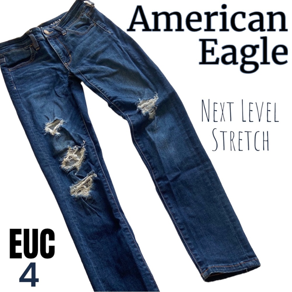 American Eagle Ne(X)T Level Low Rise Jeggings Sz 4